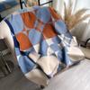 Scarf Double-Sided Warm Four-Leaf Plaid Fashionable And Elegant Imitation Cashmere Scarf Shawl Women