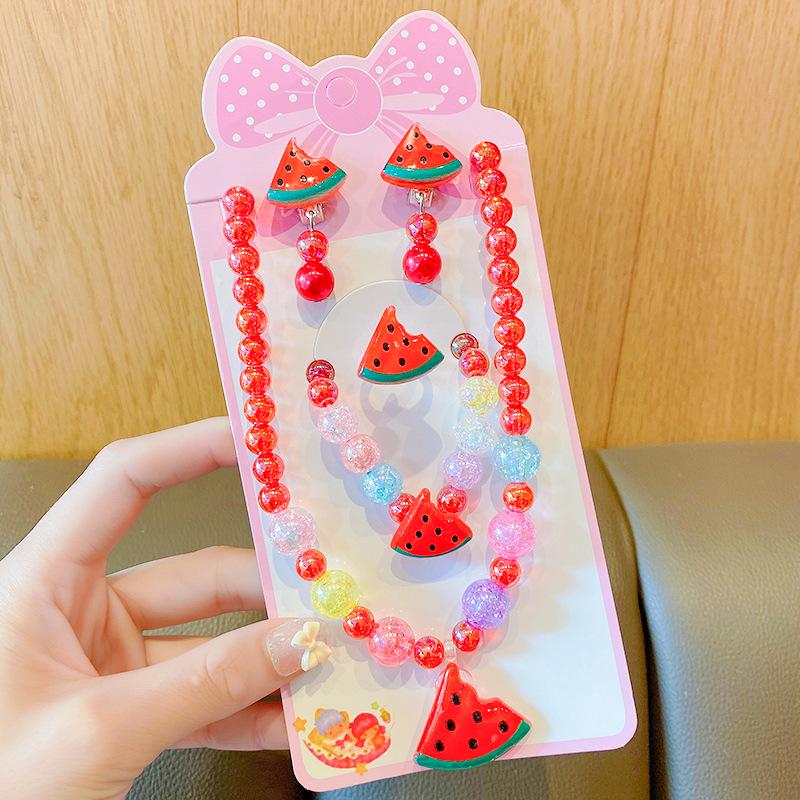 

Розовый набор принцессы ЛинаБелл для девочек: Ожерелье, кольцо, серьги и браслет