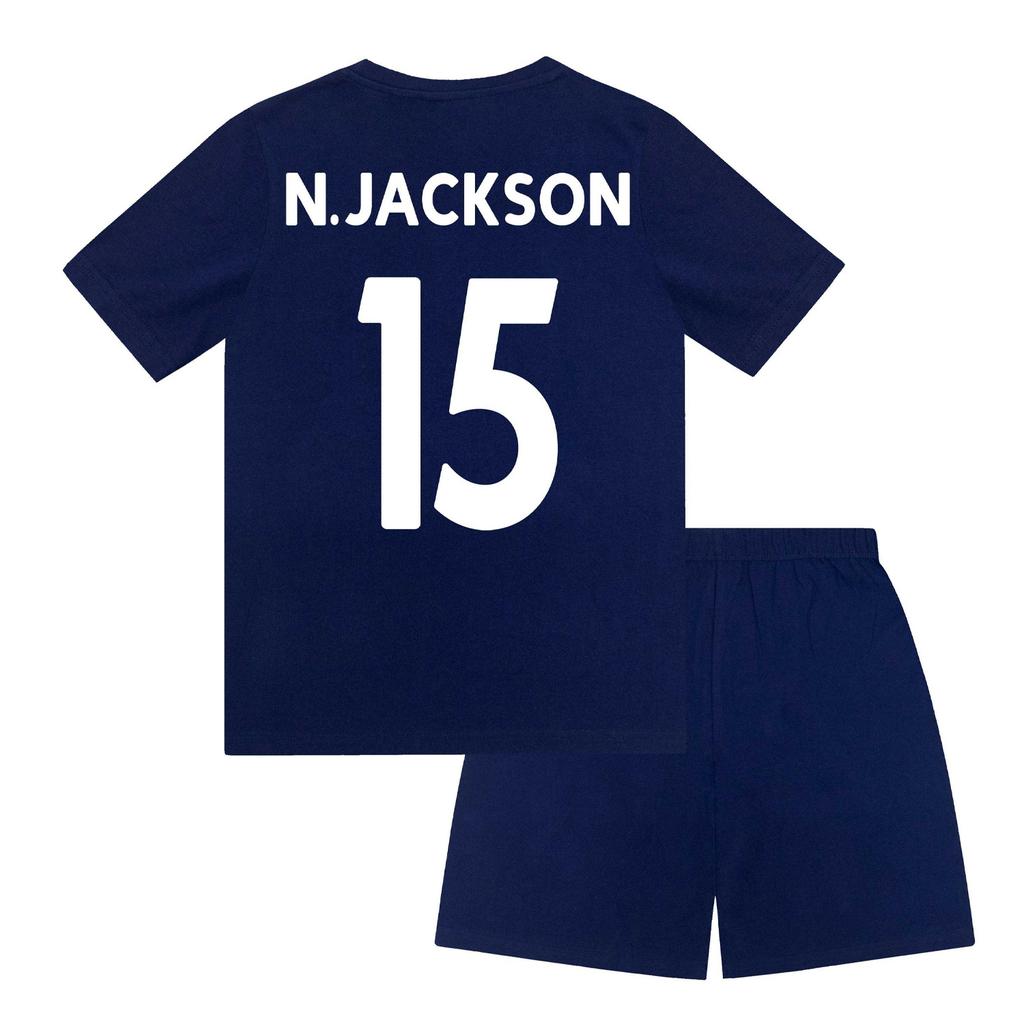 Chelsea FC Boys N.Jackson 15 Sublimation Short Pyjama Set