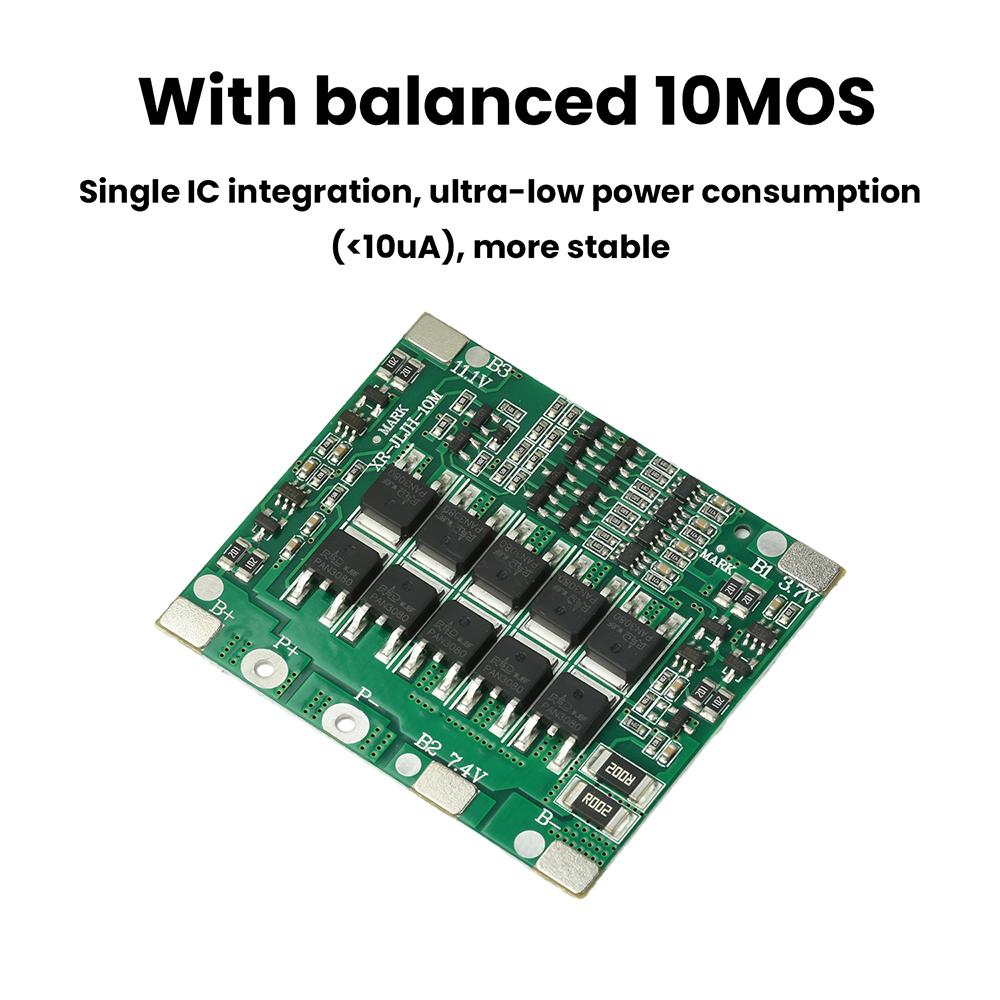 Ternary Lithium Battery 3S 4S Charger Protection Board 40A 11.1V 14.8V BMS Same Port Balanced lithium battery Protection module