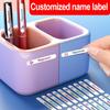 Customizable Removable Name Stickers For Water Bottles Laptops Notebooks | Personalized Text Designwaterproof Labels