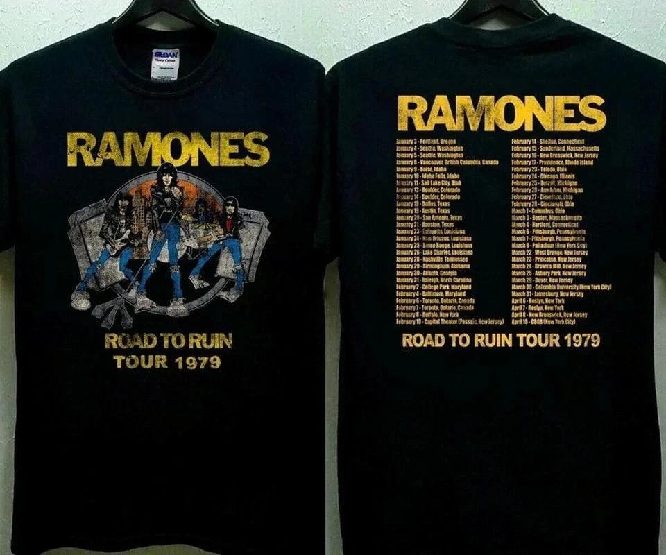 Maglietta Ramones Road To Ruin Tour 1979