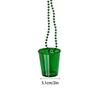 12 Pcs Bridal Shot Glass Chain Bead Necklace Small Wine Glass Game Props Bachelor Party Necklace Bridal Shower Decorations