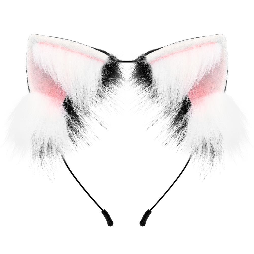 Handmade Realistic Plush Cat & Fox Ears Headband - Cute Lolita Cosplay Hair Accessories