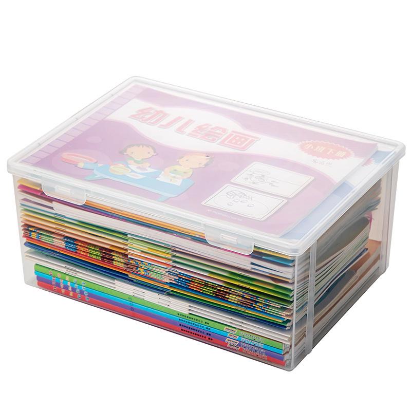 Transparent Desktop Book Organizer and Stand for Office or Student Use