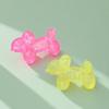 Glitter Balloon Dog Squeeze Toy, Stress Relief Transparent Dog Sensory Toy, Soft Stretchy Animal Shape Fidget Toy for Home Office Classroom