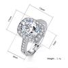 Oval Zircon Ring Living Ring Exaggerated Personality Jewelry Female Open Ring