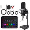 X1 Desktop Mobile Sound Card & Microphone Set for Live Broadcast, Singing & Recording