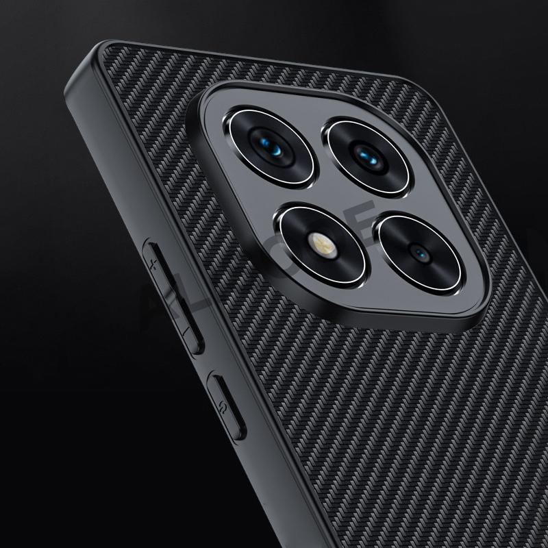 Pouzdro pro POCO M8 Pro 5G s vláknitou texturou a PU koženým pouzdrem pro telefon Funda pro Xiaomi POCO M8 Pro Capa