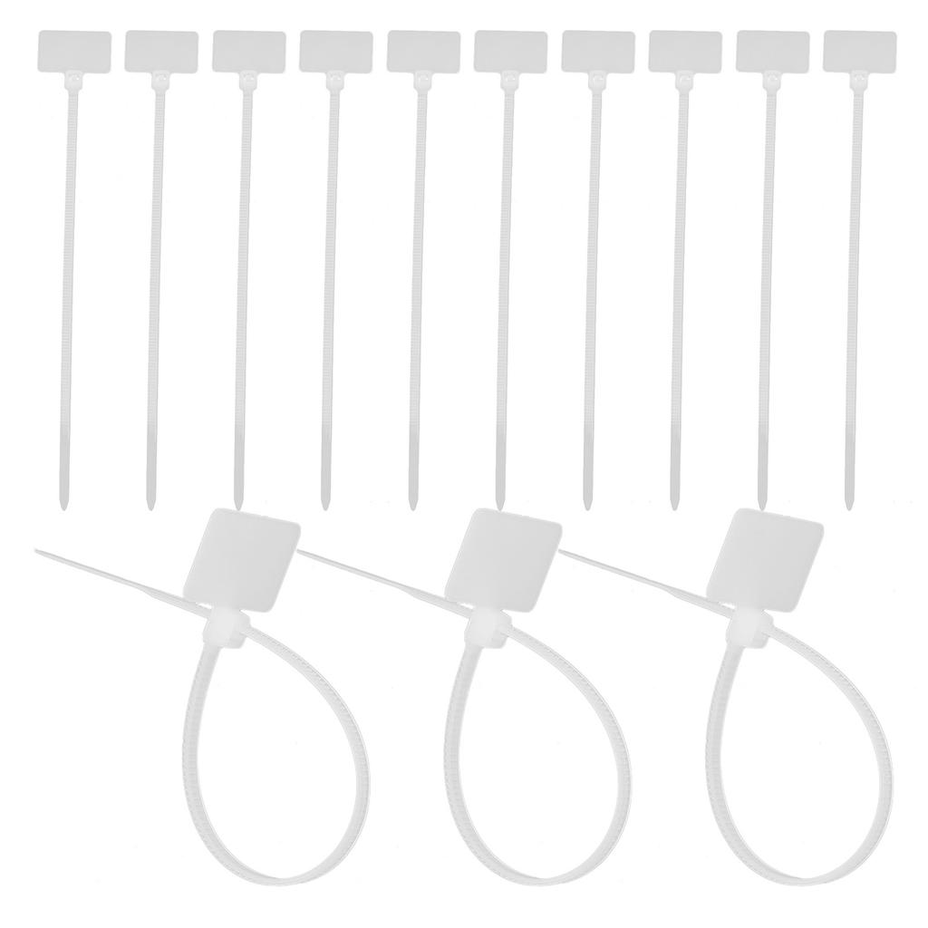 250Pcs Nylon Cord Label Ties Writable Cable Marker Tags Zip Ties 25x150mm Wire Organizer Straps for Offices Cable Label Tags