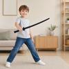 3D Printed Retractable Samurai Toy, Telescopic Plastic Fake Longsword Model Toy, Martial Arts Weapons Props for Halloween Cosplay Party