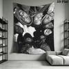 Tang Clan Wall Tapestry Aesthetic Wall Hanging Printed Fabric Blanket Decorative Tapestries for Bedroom Living Room Home Decor
