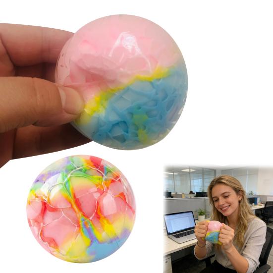 Crisp Stress Ball Handmade Stress Relief Slow Rising Ball Sensory Fidget Toy Portable Decompression Stress Ball Party Favors