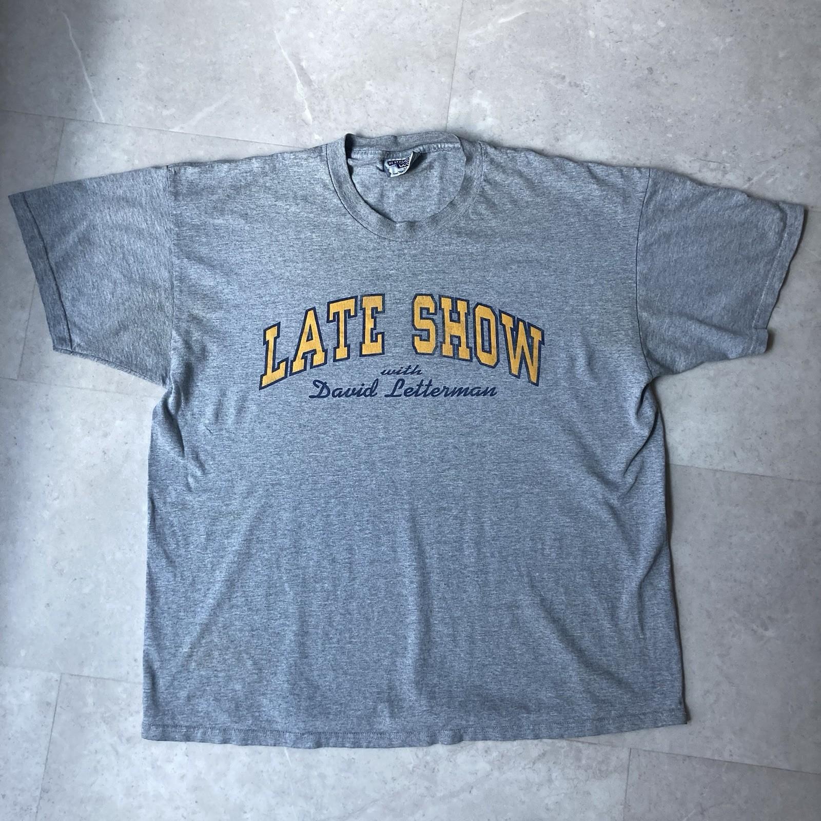 vintage late night show with david letterman lee heather tee size xl XXL