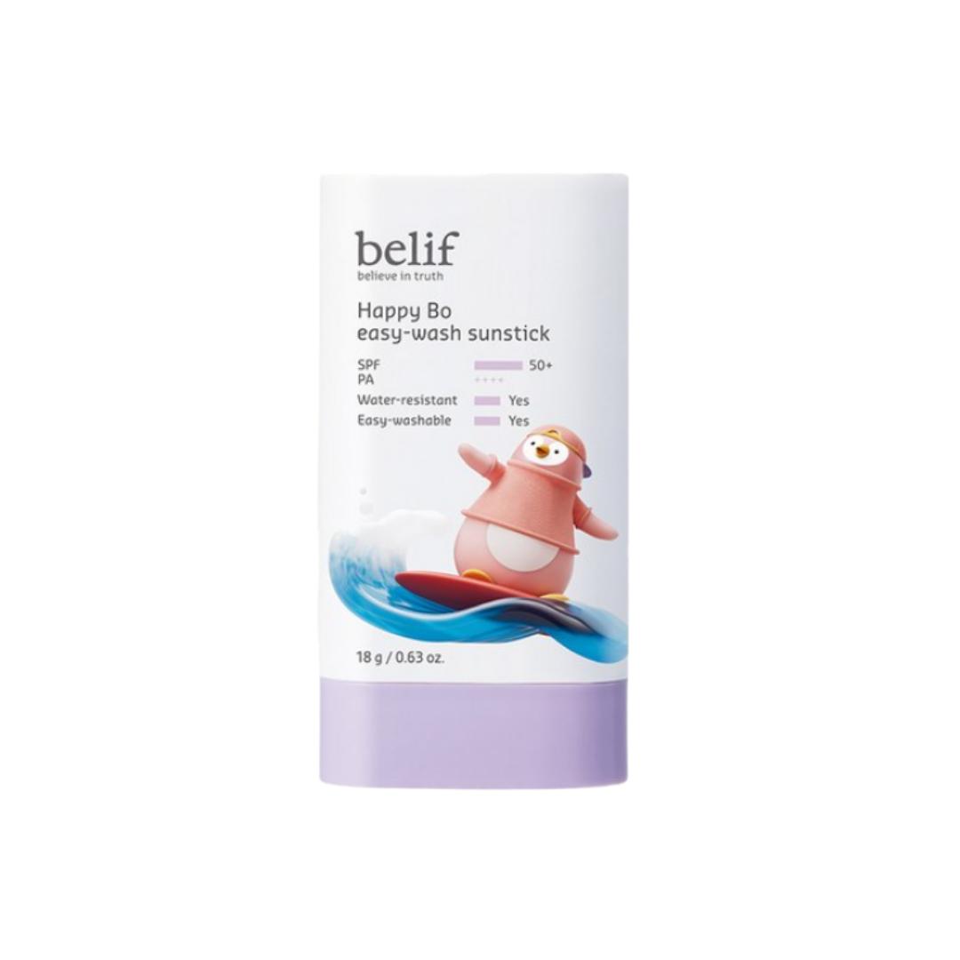 belif Happy Bo Easy Wash Sun Stick SPF50+ PA++++ Kids Safe Broad-Spectrum Sun Protection 18g