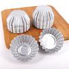 10pcs/lot 1mm Thickened Wall Fluted Round Shape Aluminum Egg Tart Mold Pudding Molds Dessert Holder for DIY Baking Gadgets