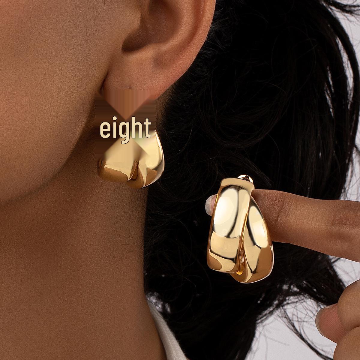 Шикарные европейско-американские серьги-кольца из сплава с подвесками