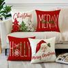 Christmas decoration Pillowcase Merry Christmas New Year Gift Santa Claus Christmas Tree Pillow Cover Home Sofa Cushion Cover