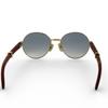 Good Cartier sunglasses Trinity Wooden Temple gold Women Used