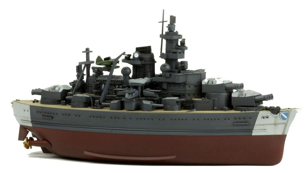 Meng Model Warship Builder Series German Navy Scharnhorst Pre-Colored Plastic Model Kit, Non-Scale, 161mm Long, MWB002