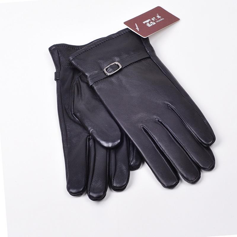 Women's Genuine Leather Sheepskin Gloves - Warm Winter Fleece Lining, Perfect for Business Gifts