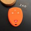 ZAD silicone rubber car key cover case set for Buick for GMC for Chevrolet for Cadillac PONTIAC SATURN Aura Impala 4 button key