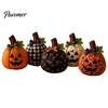 Window Sill Thanksgiving Decorations Fall Quilting Fabric for Patchwork Pumpkins, Square Autumn Precut Quilted Fabric, Vintage Polka Farmhouse