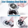 Peshoriadm Sink Strainer, Peshoriadm Sink Drain, Indicativet Sink Strainer, 2024 New Upgraded Sink Bounce Core Drain Strainer, Kitchen Sink Drain
