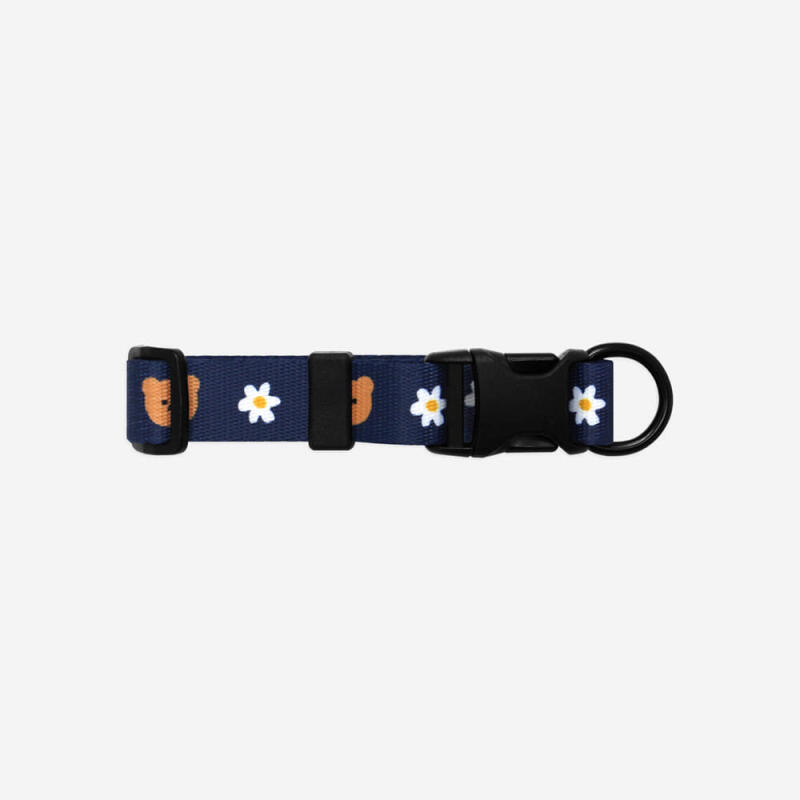 [Earp EarpXKINIKINI]DOT FLOWER BEAR COLLAR-NAVY