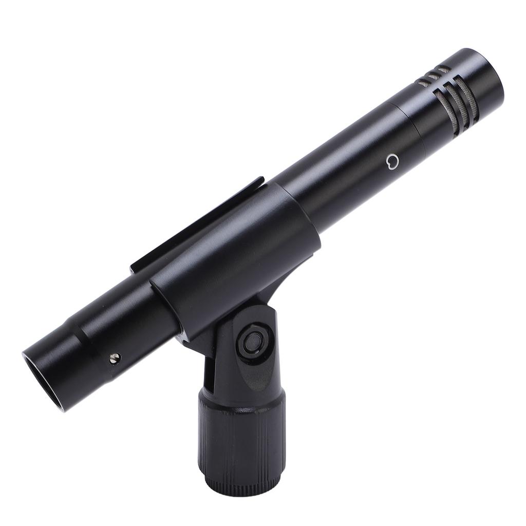 Small Diaphragm Condenser Microphone with Clip XLR Noise Reduction Instrument Microphone for Piano Guzheng Guitar