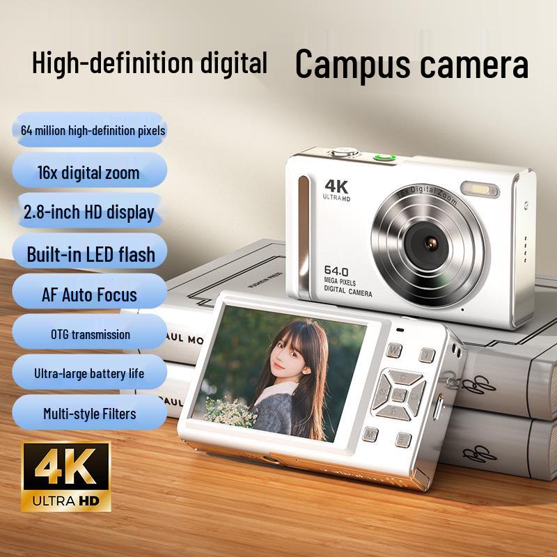 Dual Lens Retro Student Digital Camera for HD Photography and Video