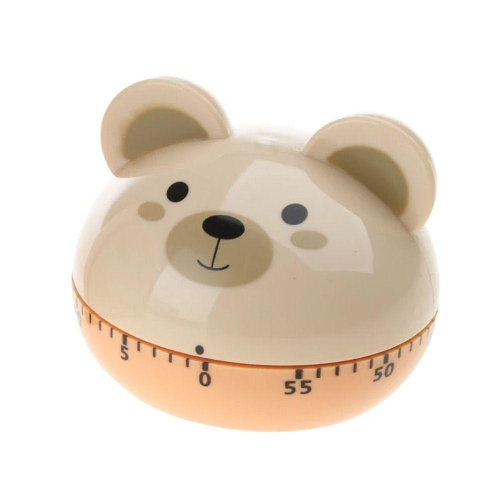 60Minutes Cooking Timer Cartoon Time Management Tool Easy to Operate Animal Mechanical Timer  Adult