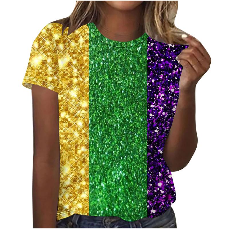 

Летний топ для женщин с принтом Chroma Женская футболка Футболка большого размера Популярная одежда Женская одежда Футболка с коротким рукавом Женские рубашки 6XL