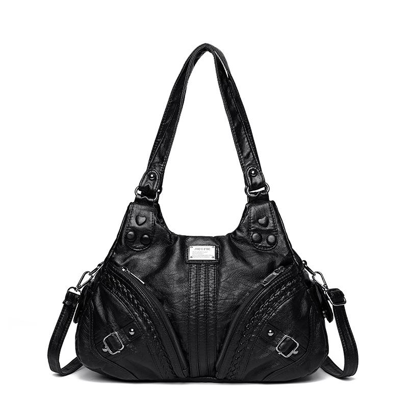 Geantă de umăr vintage pentru femei, capacitate mare, portabilă, geantă crossbody, geantă pentru mamă