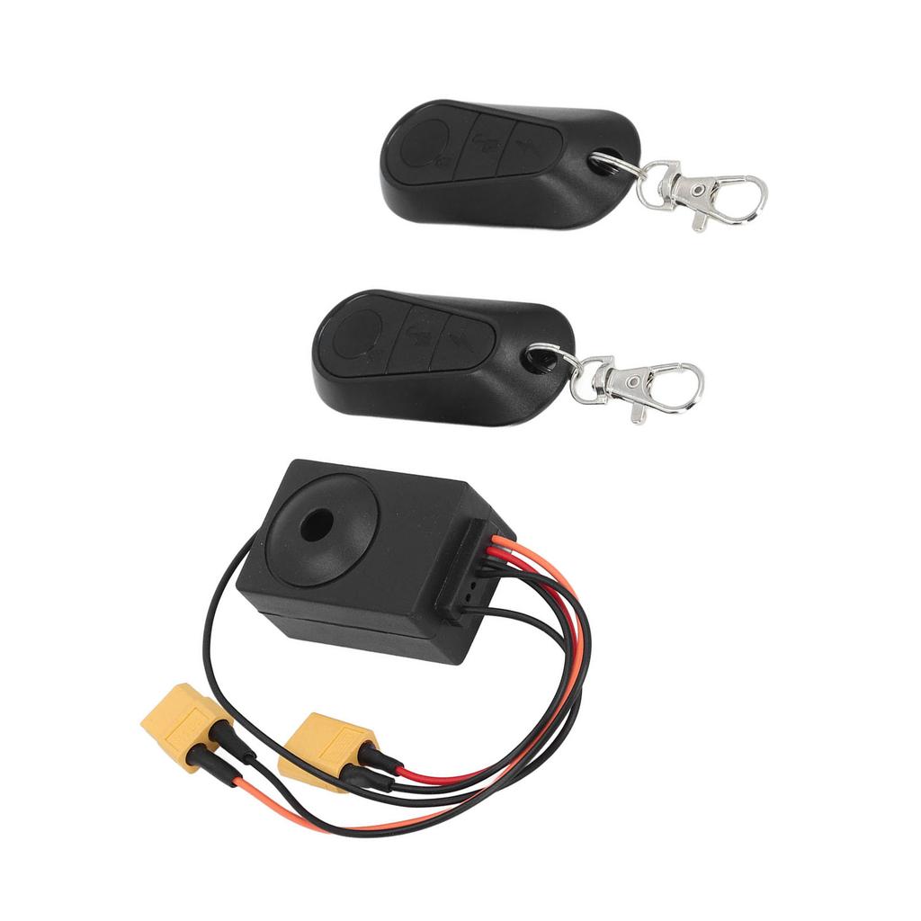 Bike Alarm with 2 Remote 36 To 70V Anti Theft Waterproof Bike Security Alarm System for XT60 Output Port Battery