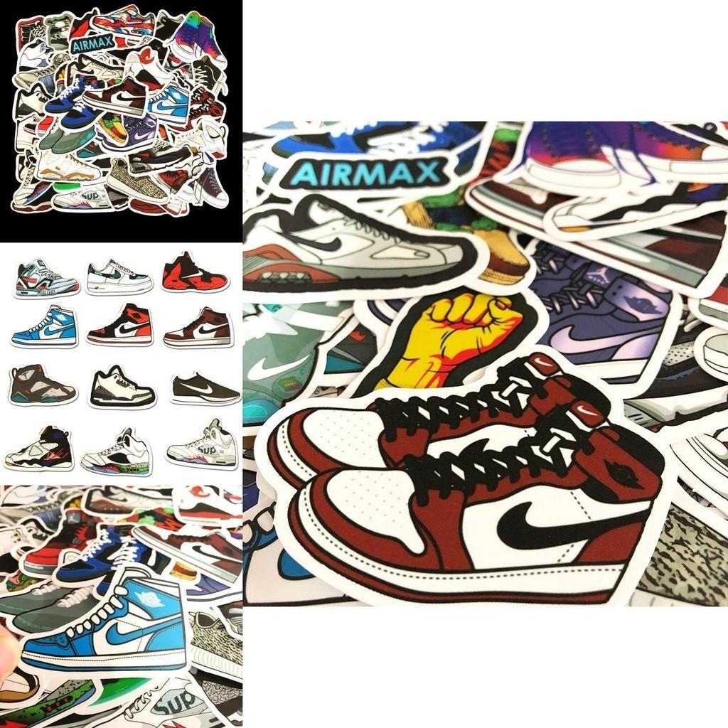 Značkové tenisky 50 kusů Vodotěsné basketbalové samolepky Pro DIY dekorace a personalizaci