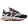 Li Ning Square Cushioning Slip Resistant Abrasion Resistant Breathable Low top Running Shoes Men's Thunderstorm Gray AGCR047-7
