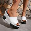 Fashion 2024 Fashion Flip Flops Women Shoes Slippers Platform Summer Shoes Open Toe Wedges Sandals Ladies Shoes Women Plus Size 35-40