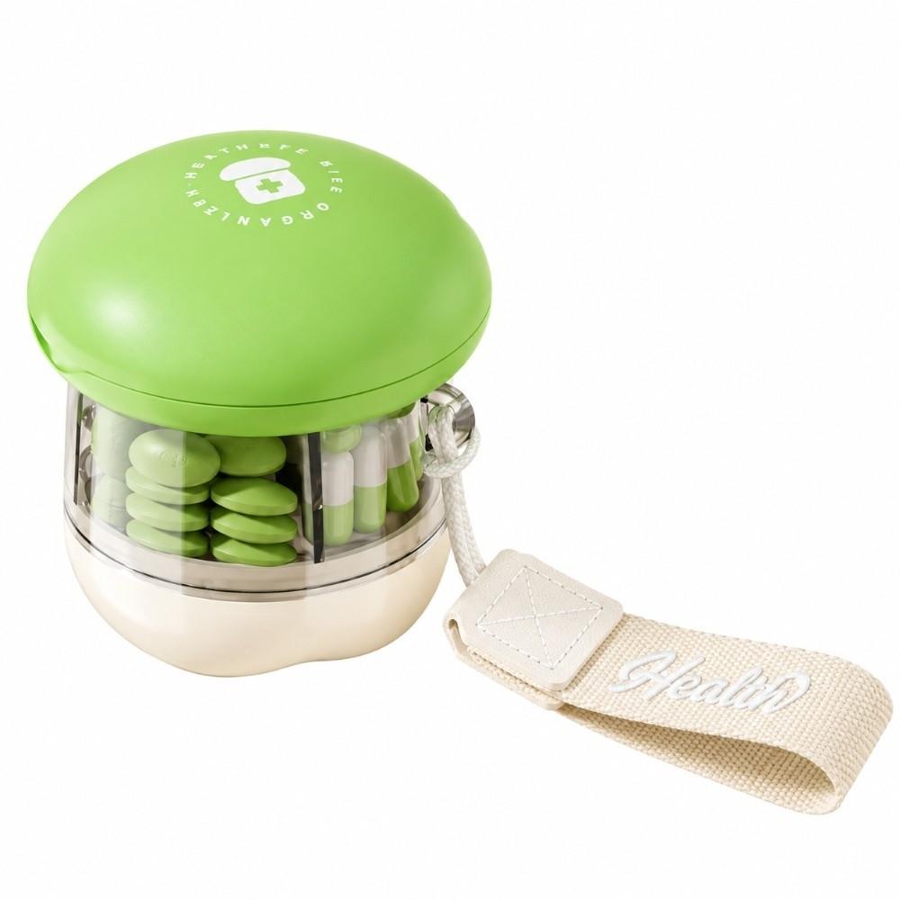 Plastic Pill Cutter Divided Compartments Pill Storage Box Travel Medication Storage