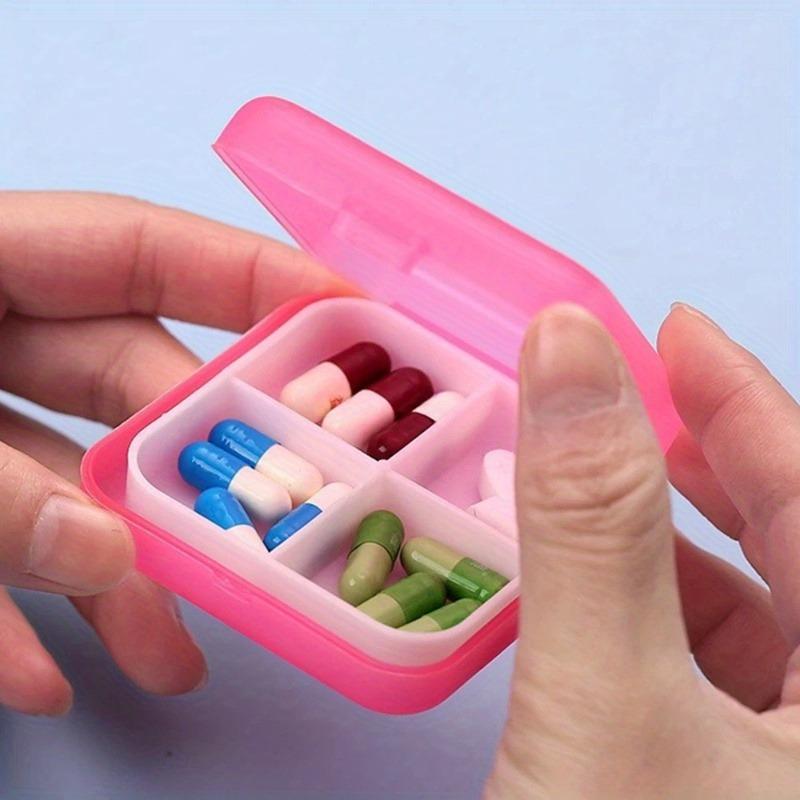 1Pc Mini Packing Small Medicine Box Square Portable Medicine Box Pill Box Small Square Box