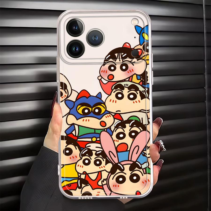 

Case for iPhone 17 Pro Max 15 13 Pro Air 12 Mini XS Max 11 16 14 Plus XR 7 8 Soft Phone Cover S-Shin-Chan Shinnosukes iPhone Air