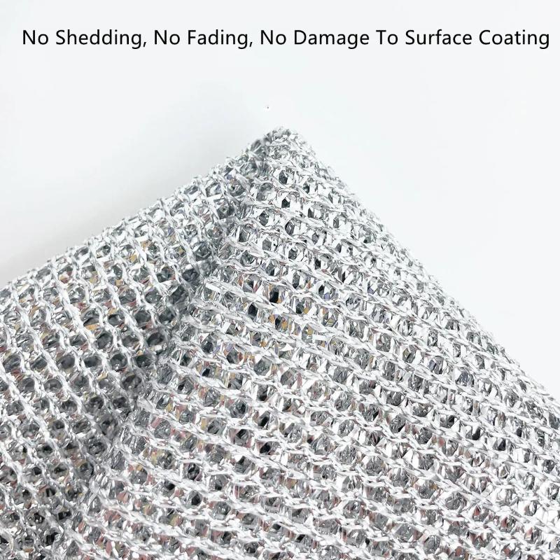 New Thickened Cleaning Cloth Kitchen Magic Dishwashing Towel Metal Steel Wire Cleaning Rag Microwave Stove Clean Tool Dish Cloth