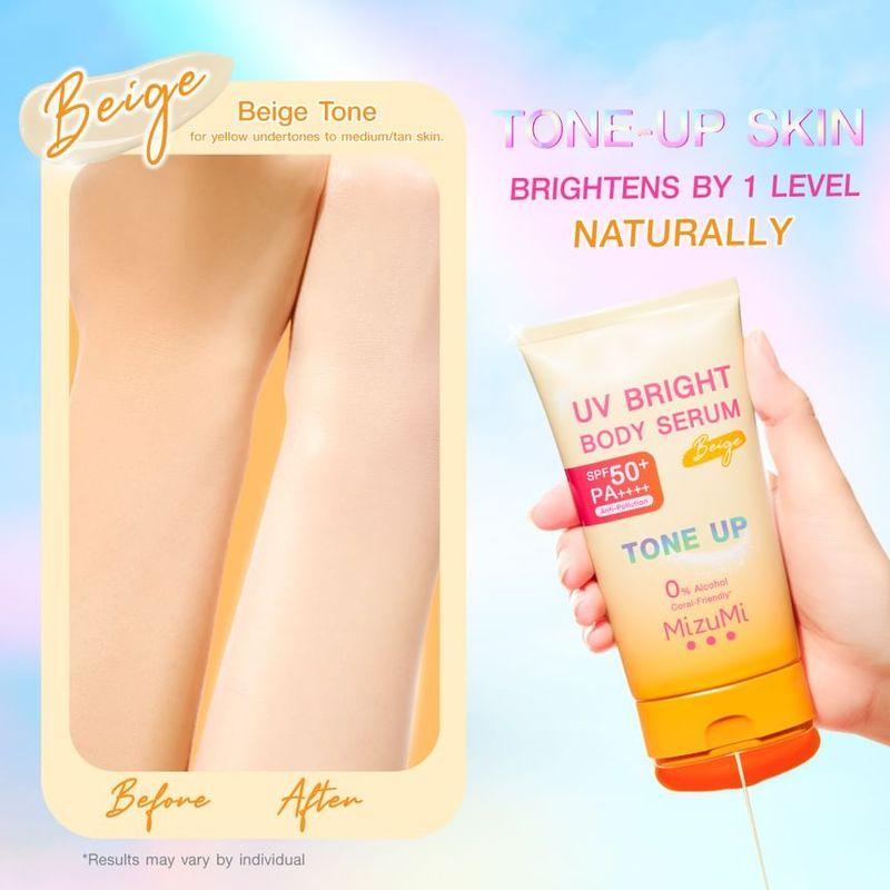 MizuMi - Siero Corpo Illuminante UV Tonalità Beige SPF 50+ PA++++