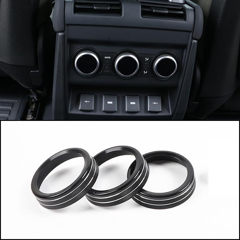 cheya Car central control air conditioner volume knob decorative cover For Land Rover Defender 110 2020+ Aluminum accessories