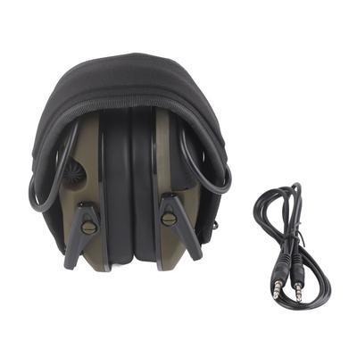 Electronic Earmuffs Hearing Protection NRR 22dB 3.5mm Headphone Safety Earmuff with Loudspeaker