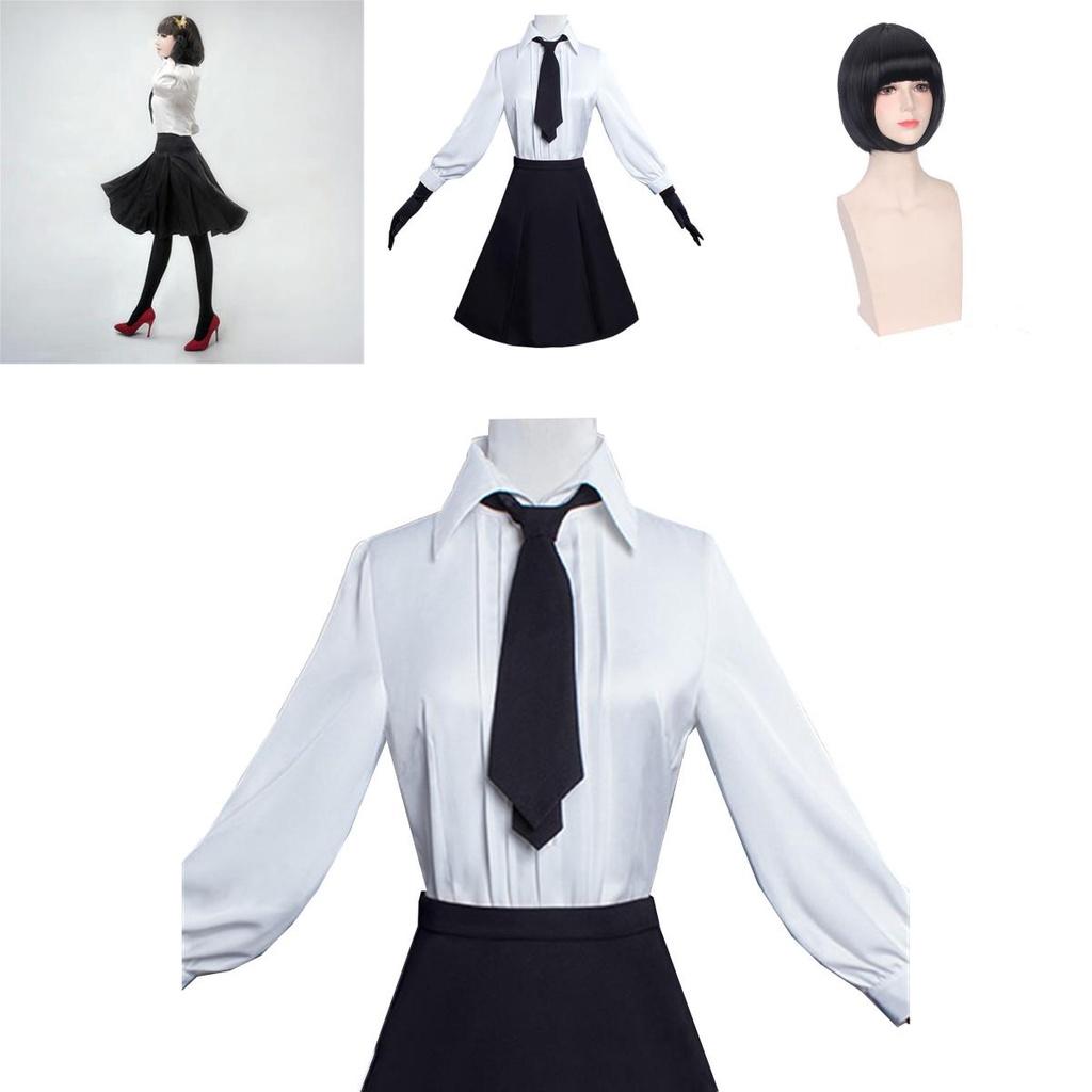 Authentic Bungo Stray Dogs Akiko Yosano Cosplay Uniform Complete Outfit Featuring Perfect Stitches And Stylish Design