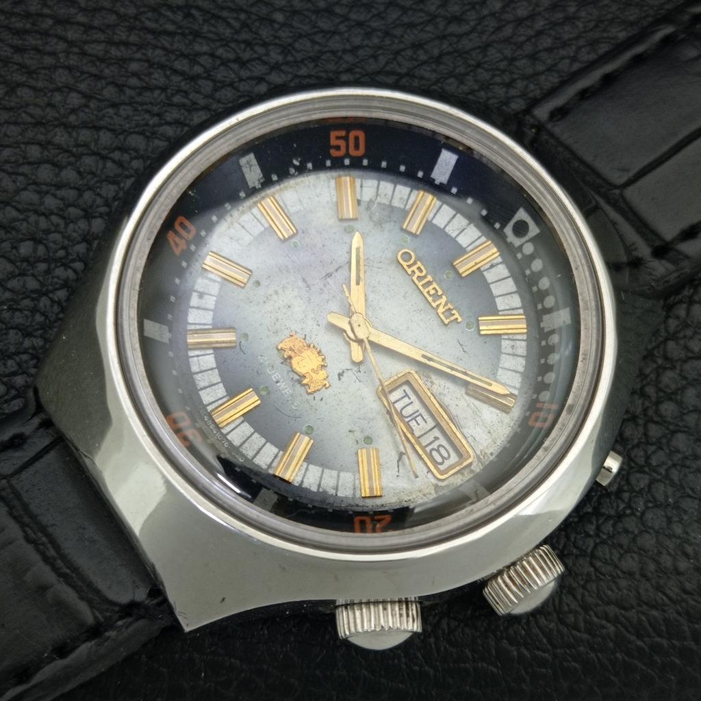AUTOMATIC VINTAGE ORIENT 46941 JAPAN MENS ORIGINAL DIAL WATCH a706300-1