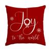 1/4Pcs Red Christmas Pillowcase, Bow Christmas Wreath, Christmas Plant Design Cushion Cover, Farmhouse Christmas Decoration