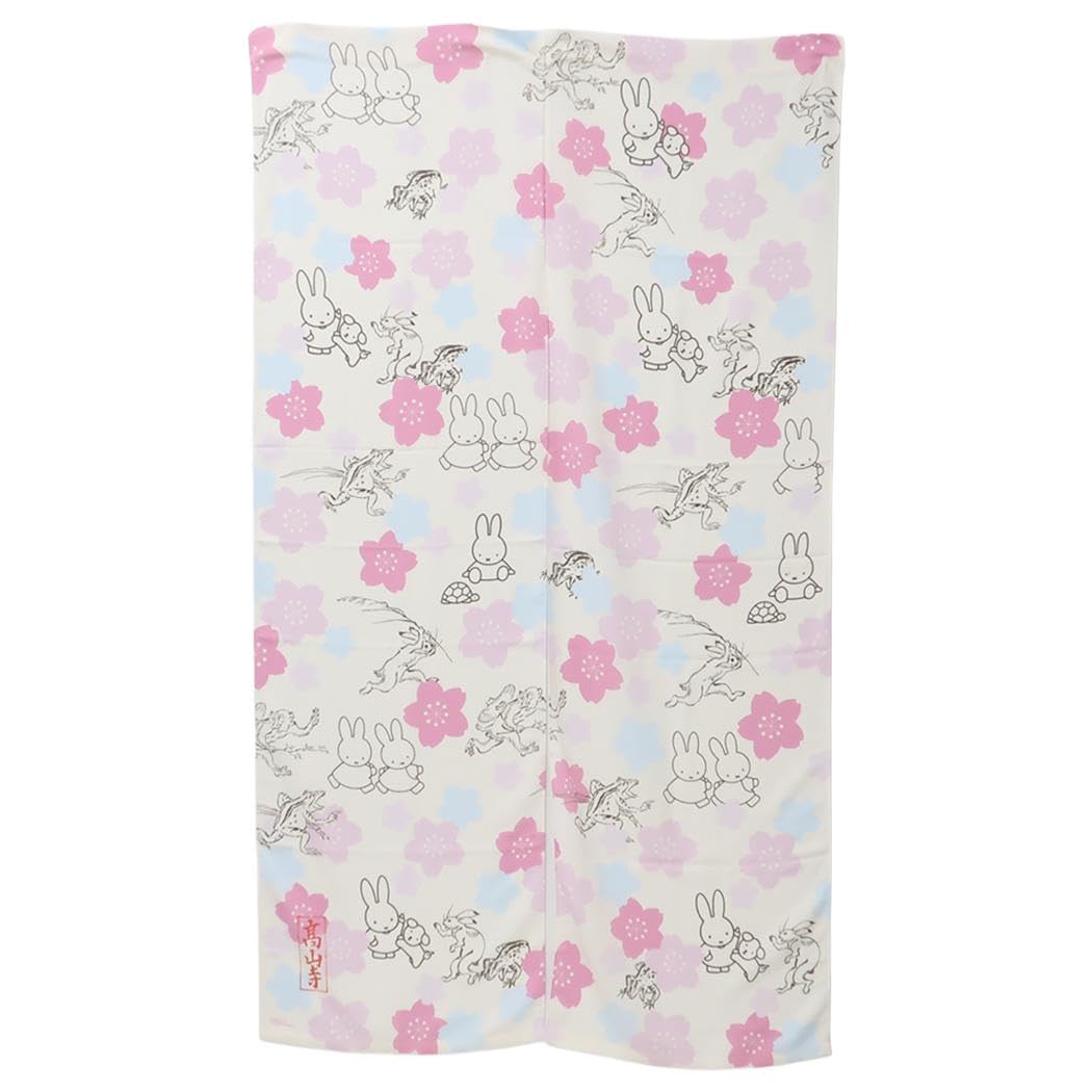 

Marimo Craft Miffy x Choju Giga Curtain A, Approx. W850 x H1470mm DBC-293