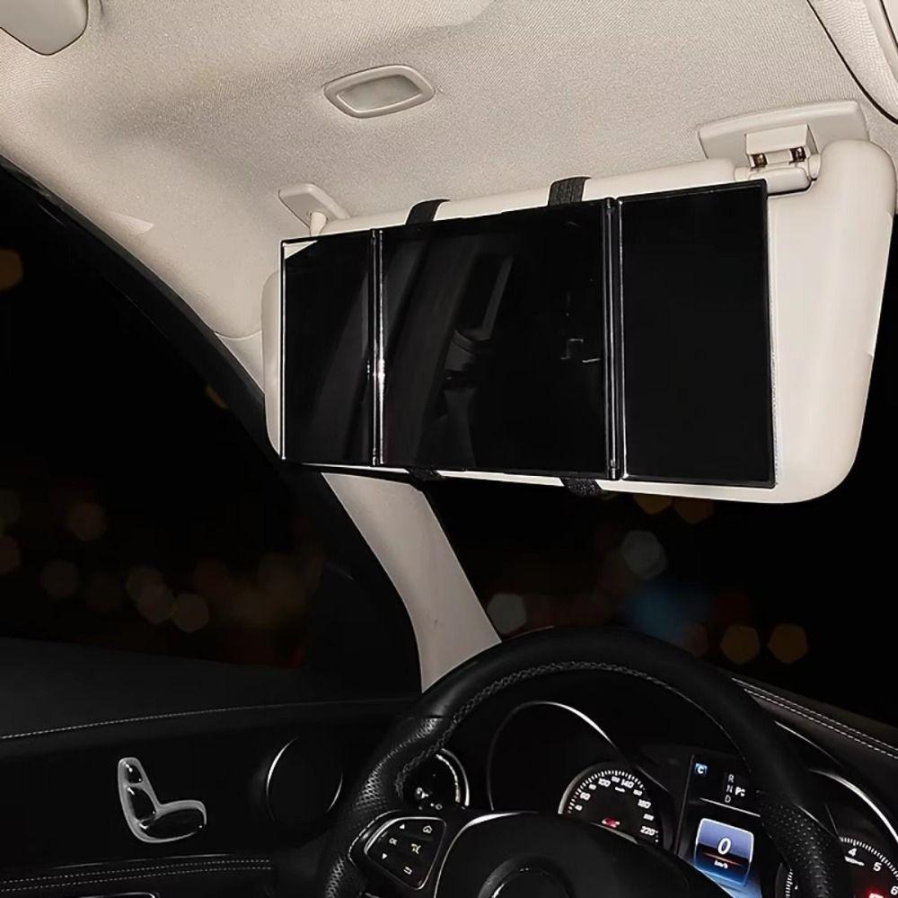 Foldable Sun Visor Cosmetic Mirror Ultra-thin Car Makeup Mirror  Decorative